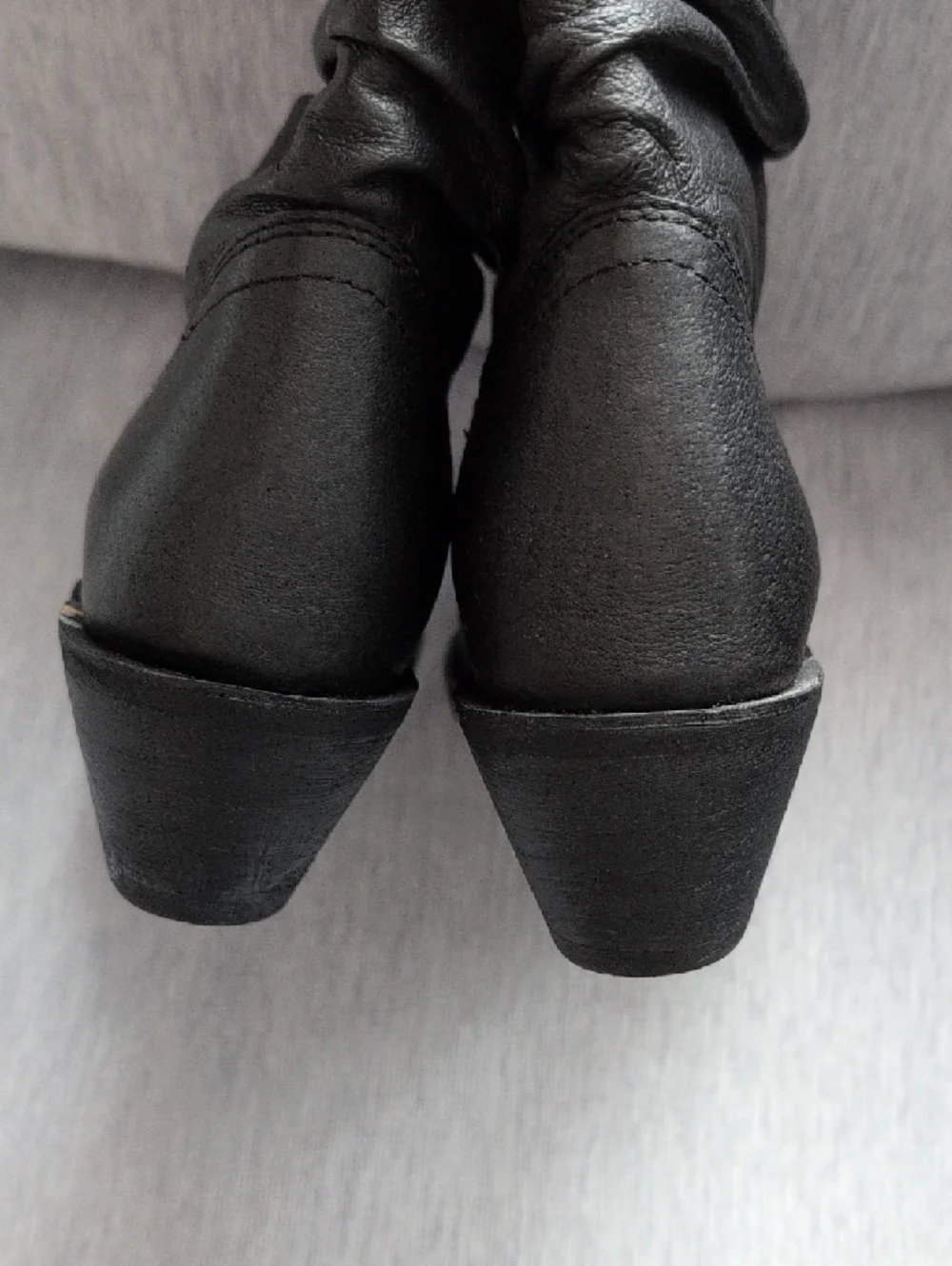 Shyanne Black Western Slouchy Boots w/Removable Studded Straps